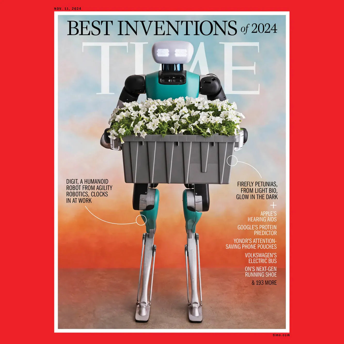 Firefly Petunias featured in TIME’s Best Inventions 2024 – Light Bio glowing plant innovation